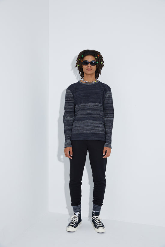 Knit Sweatshirt - Siyah