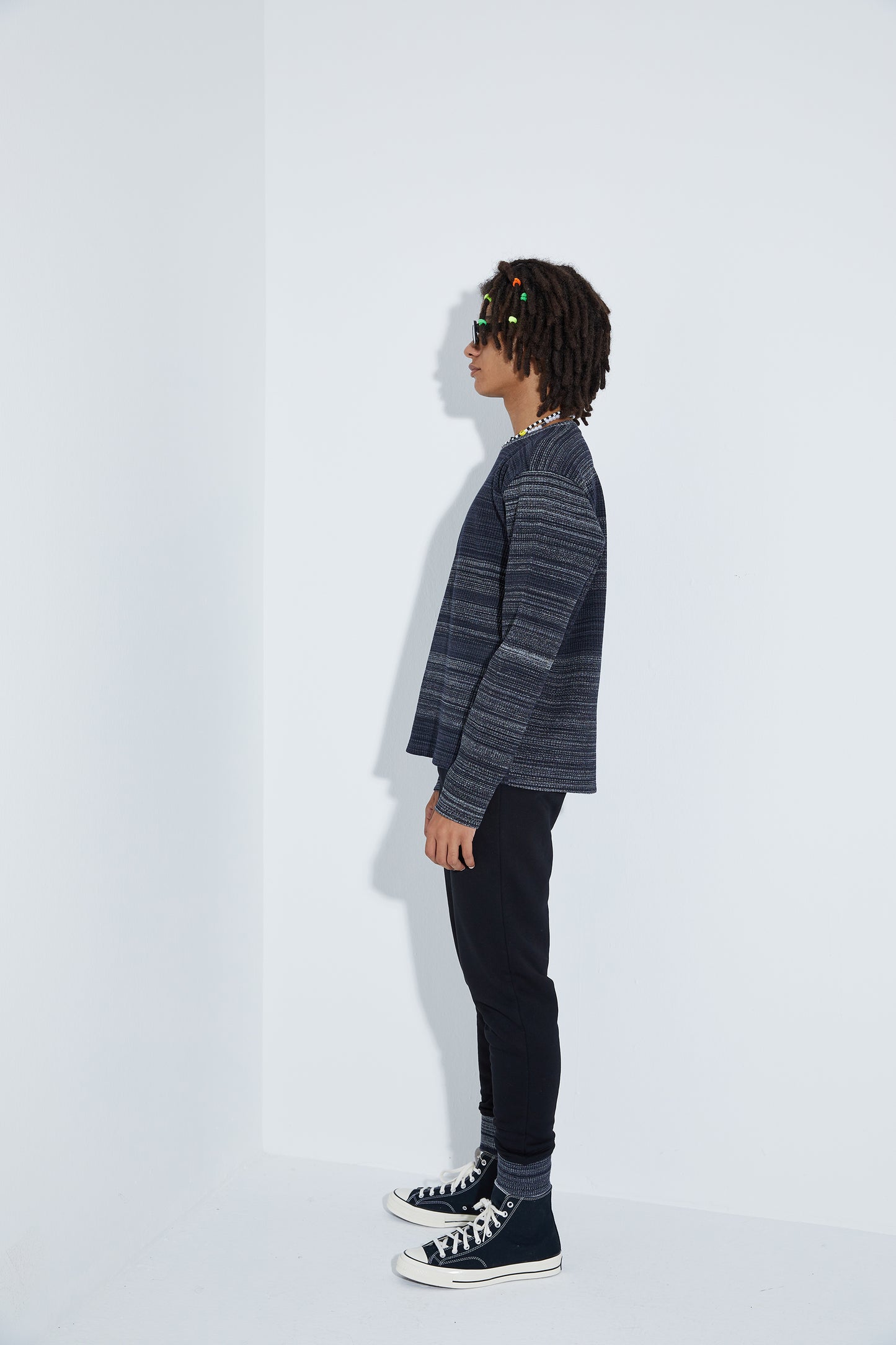 Knit Sweatshirt - Siyah