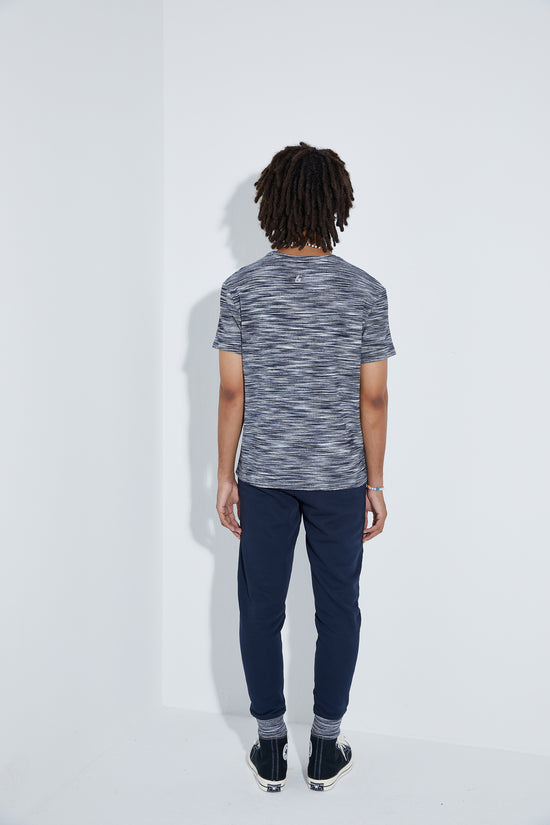 Full Knit T-Shirt - Navy