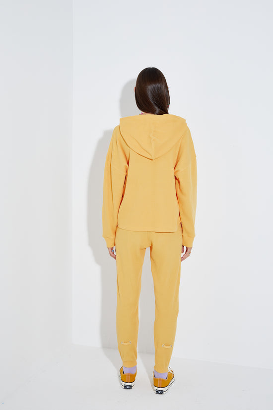 Waffle Oversize Hoodie - Honeycomb