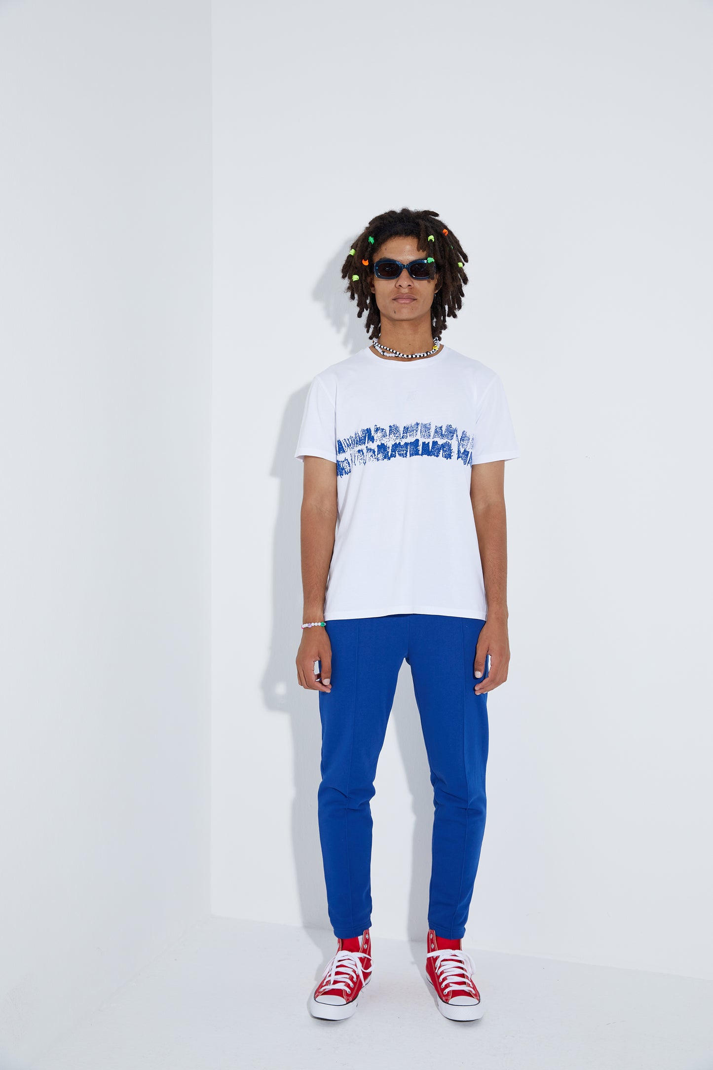 Line Dye Tshirt - Lazuli Blue