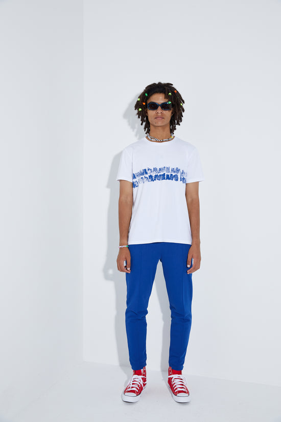 Line Dye Tshirt - Lazuli Blue