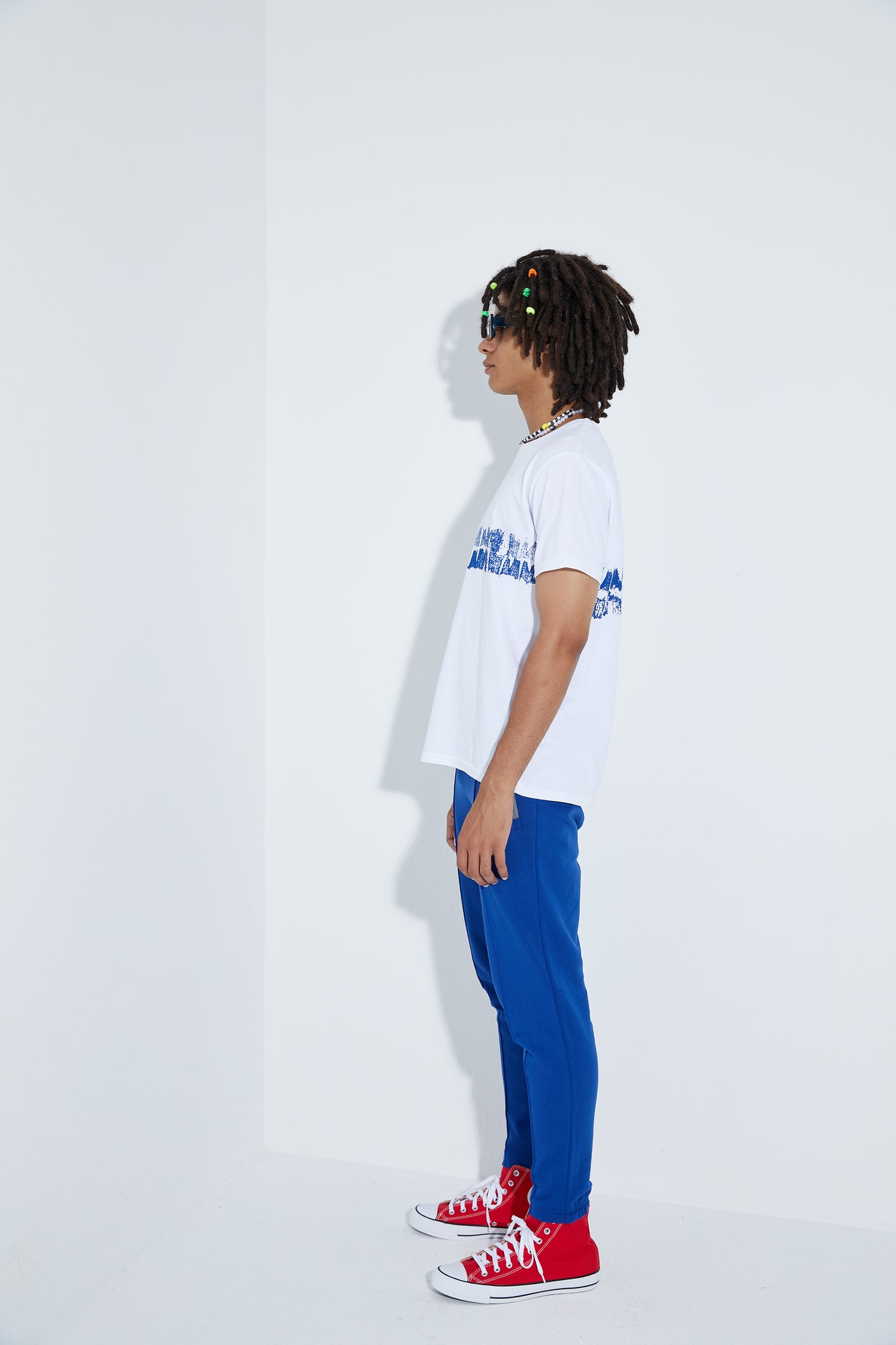 Line Dye Tshirt - Lazuli Blue