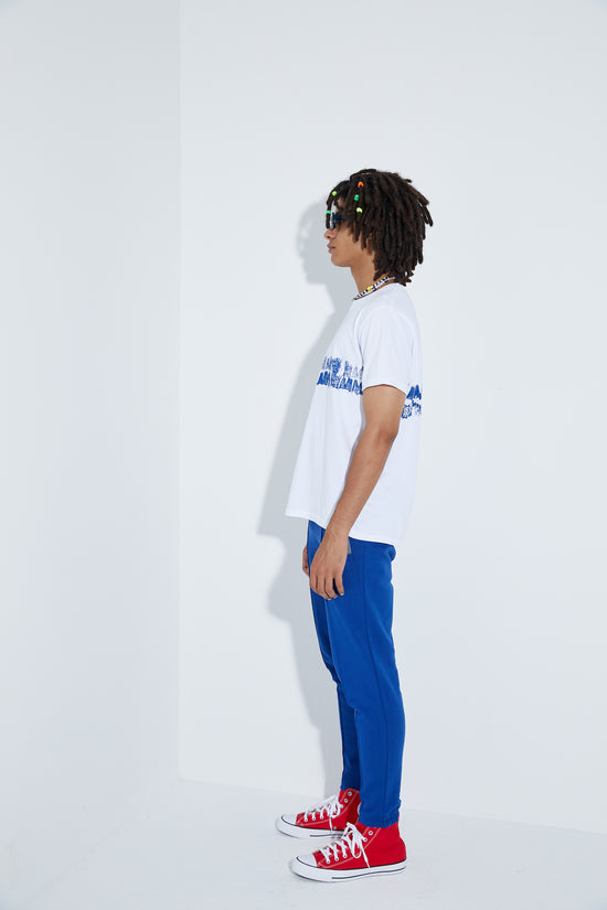 Line Dye Tshirt - Lazuli Blue
