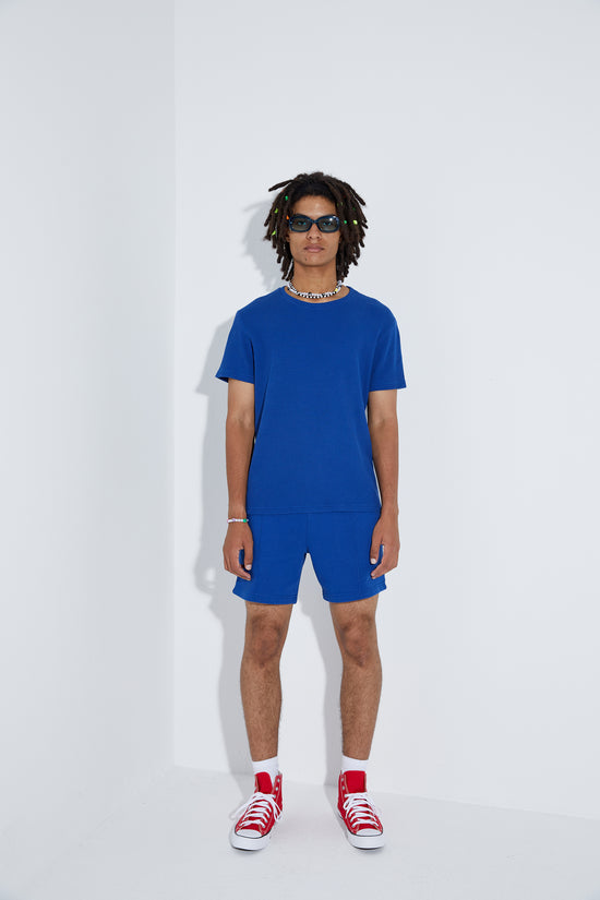 Waffle T-Shirt - Lazuli Blue