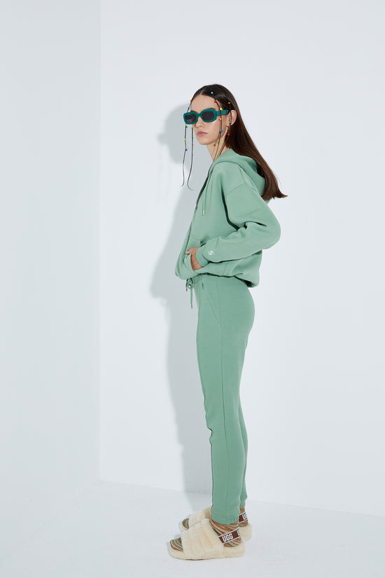 Dyna Zipper Hoodie - Jade