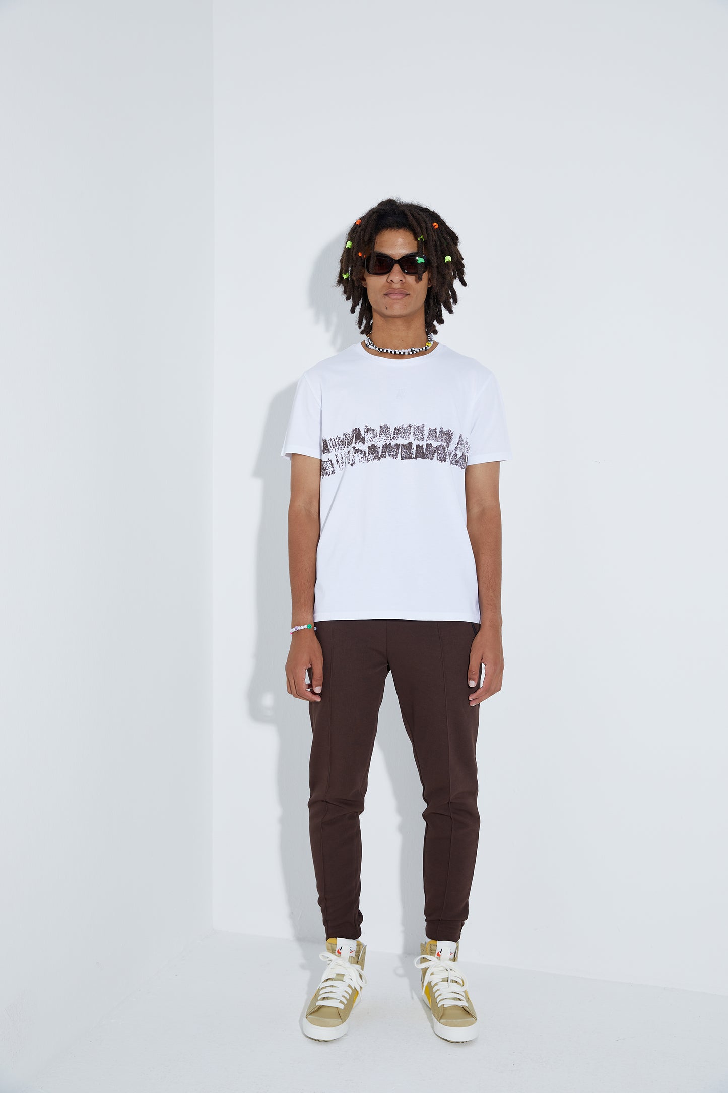 Line Dye Tshirt - Dark Oak