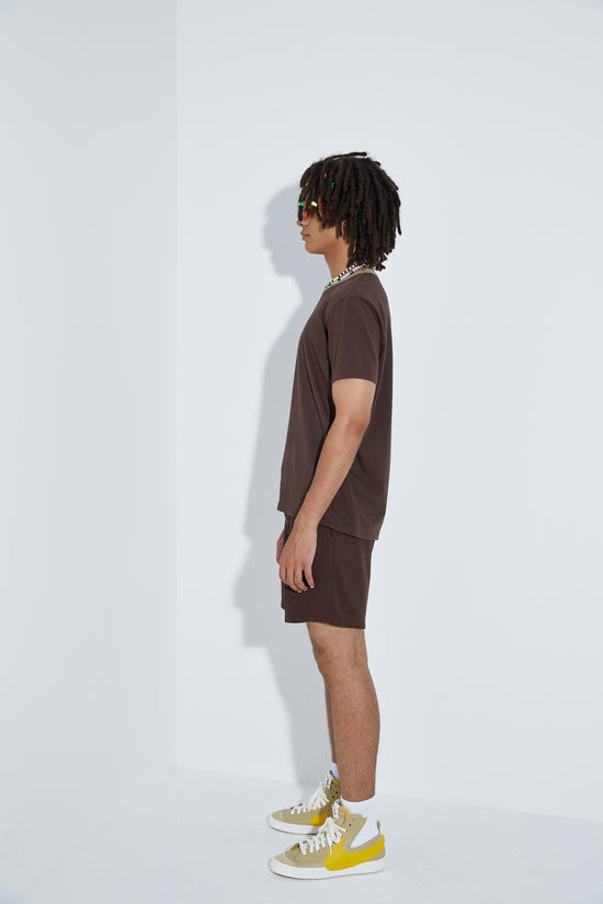 Knit T-Shirt - Brown