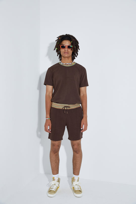 Knit Shorts - Dark Oak