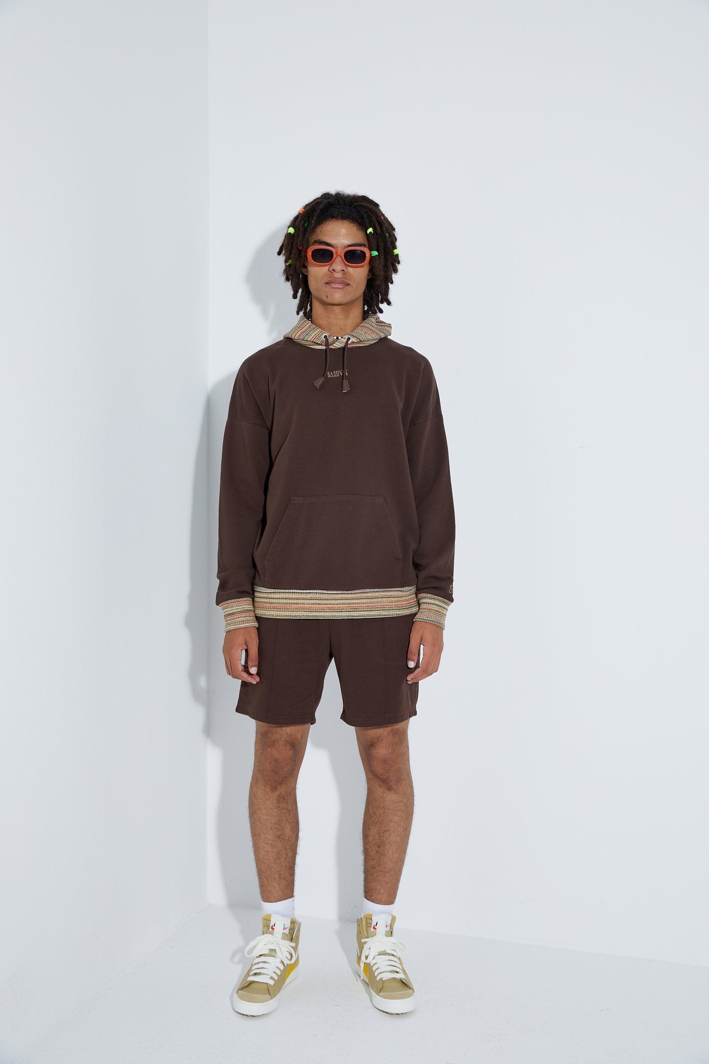 Knit Hoodie - Dark Oak