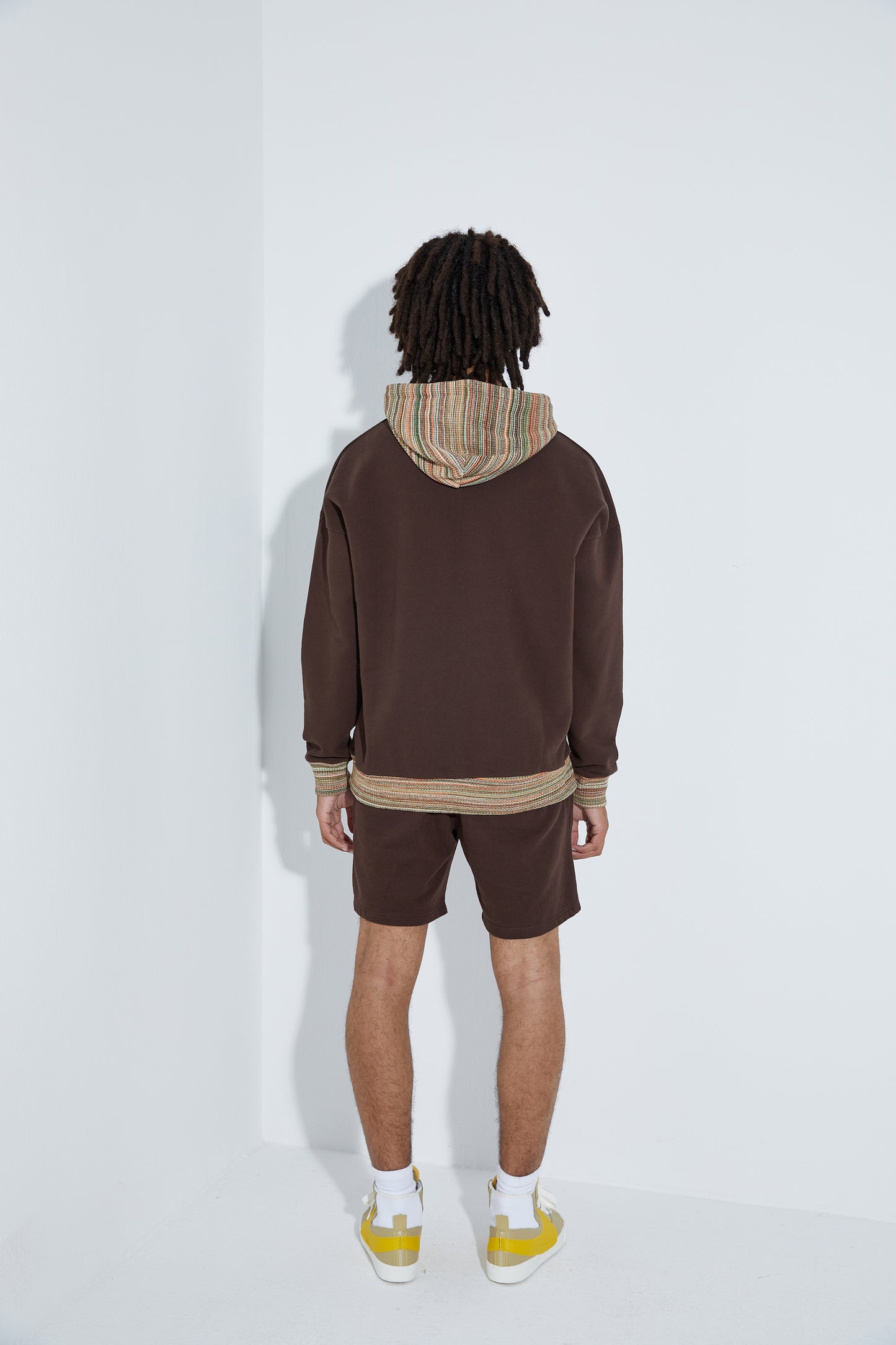 Knit Hoodie - Dark Oak