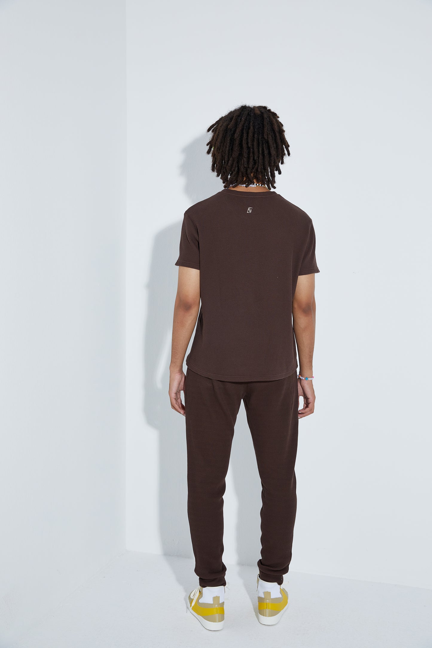 Waffle T-Shirt -Brown