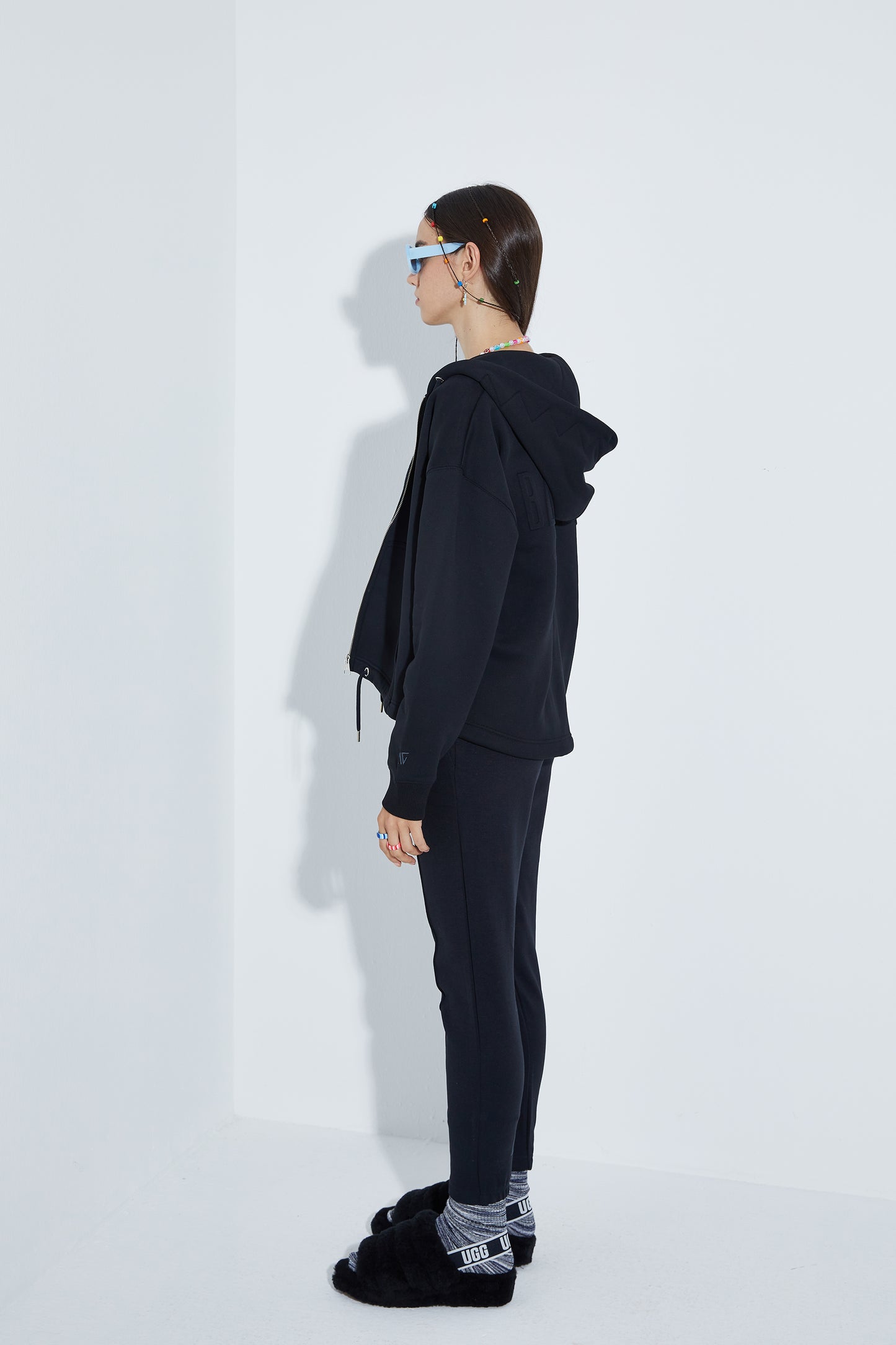 Dyna Zipper Hoodie - Black