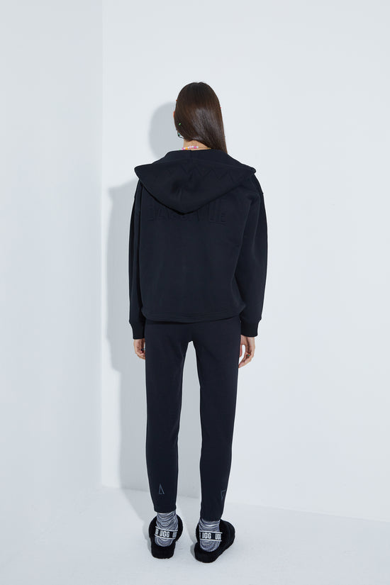 Dyna Zipper Hoodie - Black