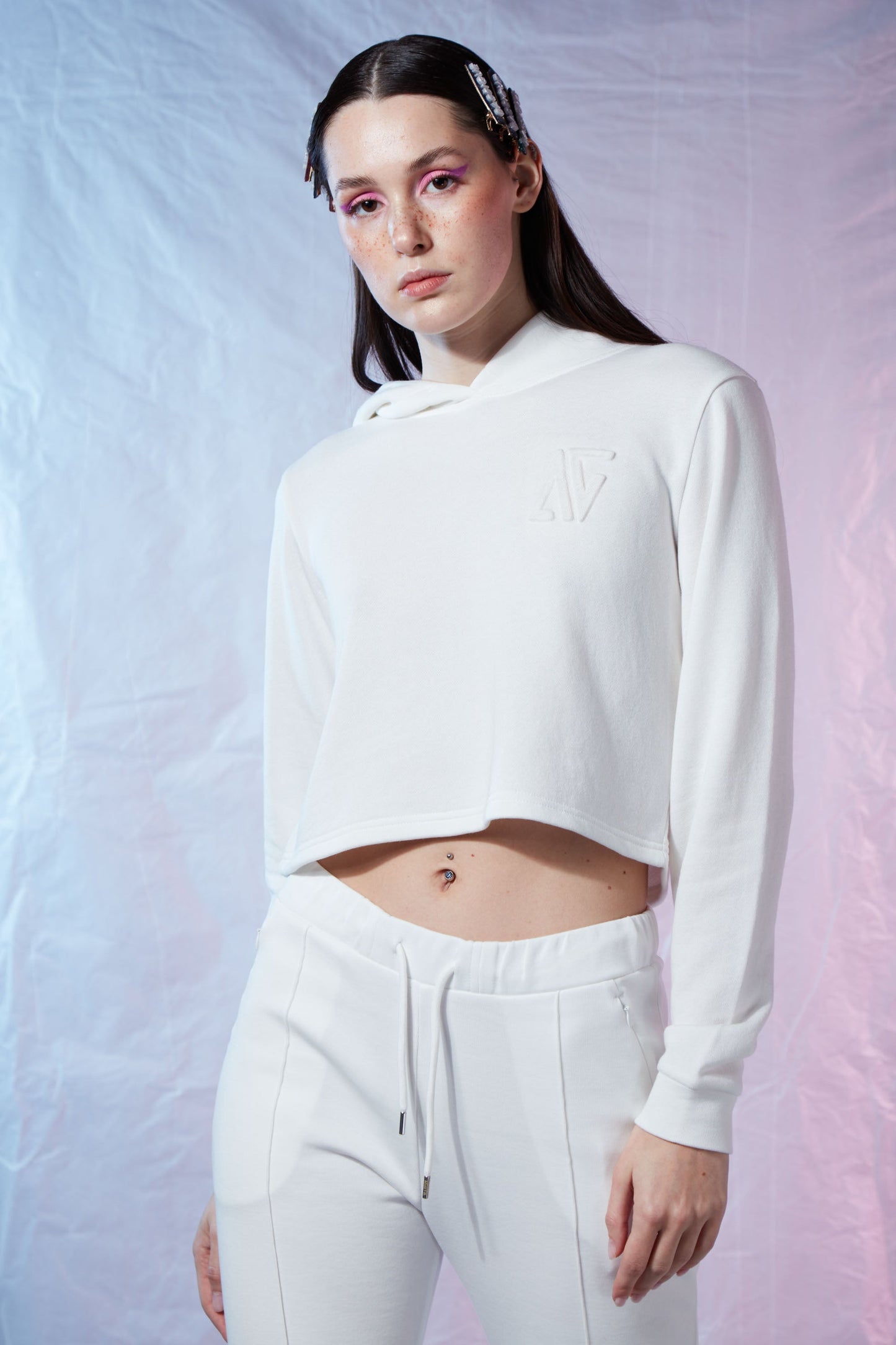 Open Back Hoodie - Eggshell