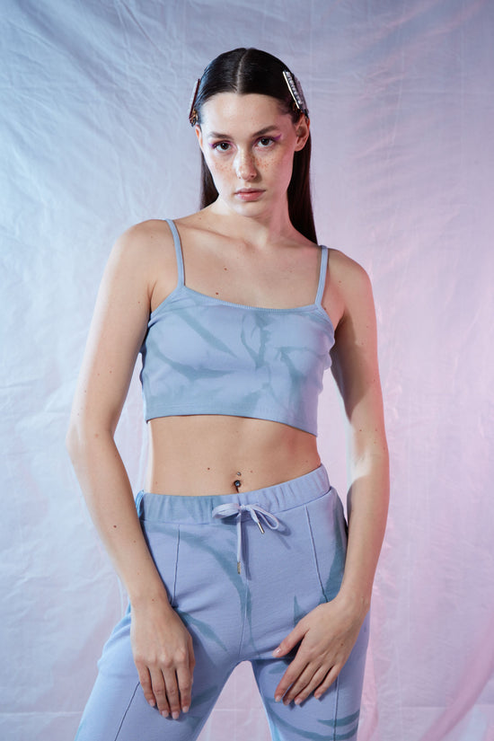 Pin Tank Top - Mineral Green/Moon Blue