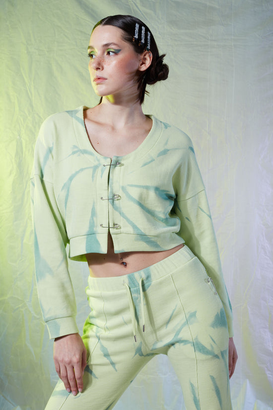 Pin Sweatshirt - Mineral Green/Bitter Butter