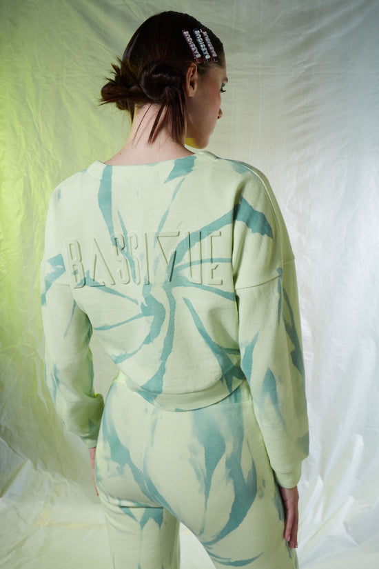 Pin Sweatshirt - Mineral Green/Bitter Butter