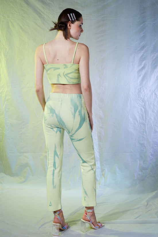 Pin Cigarette Sweatpants - Mineral Green/Bitter Butter