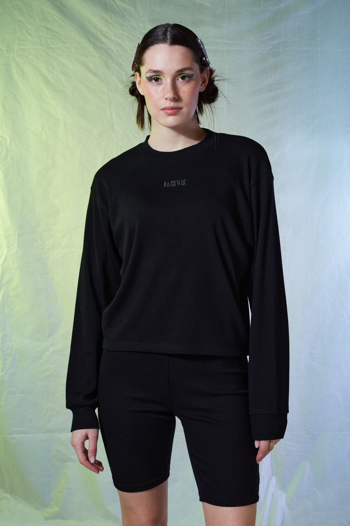 Yuvarlak Yaka Sweatshirt - Siyah