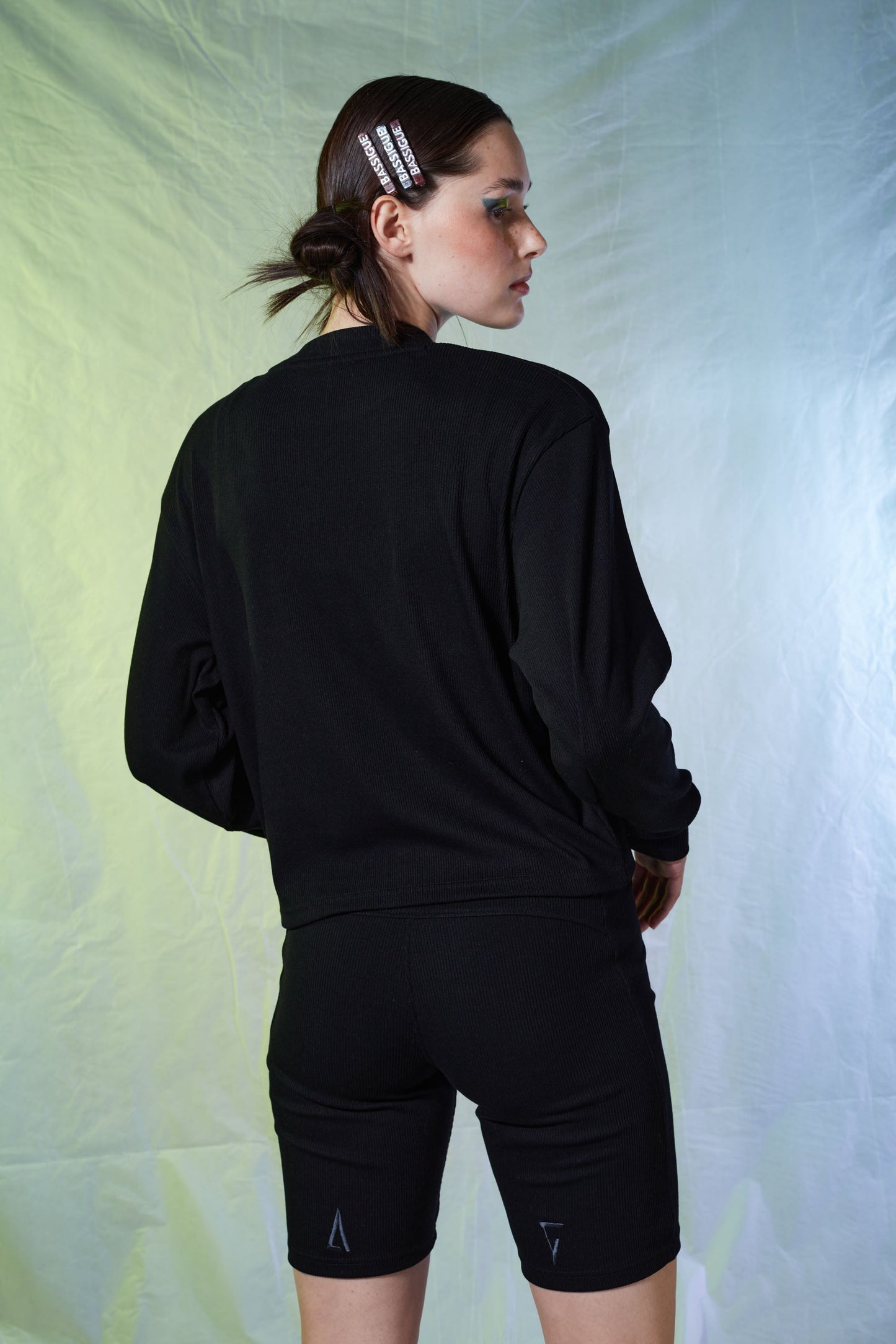 Rib Sweatshirt - Black