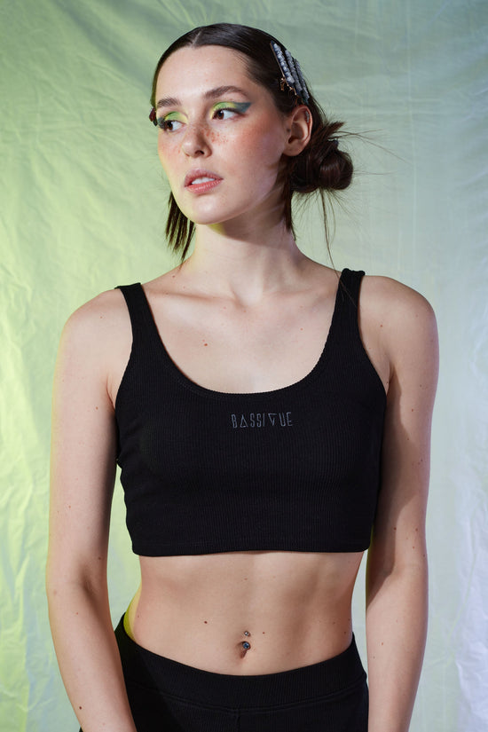 Rib Tank Top - Black