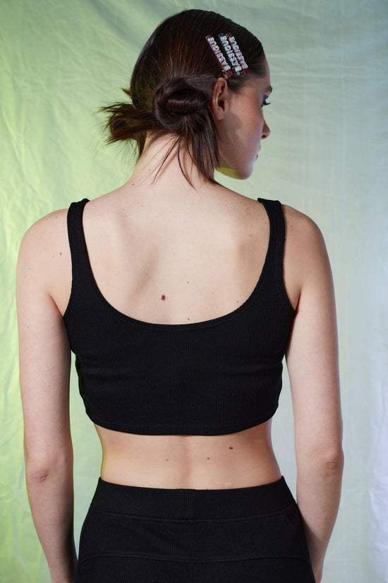 Rib Tank Top - Black