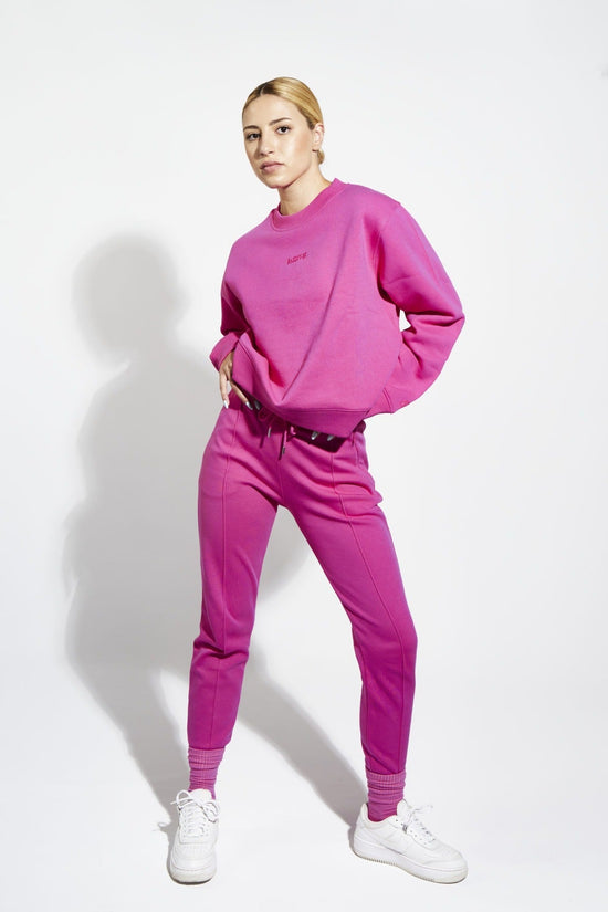 Cotton Skinny Sweatpants - Cabaret Pink