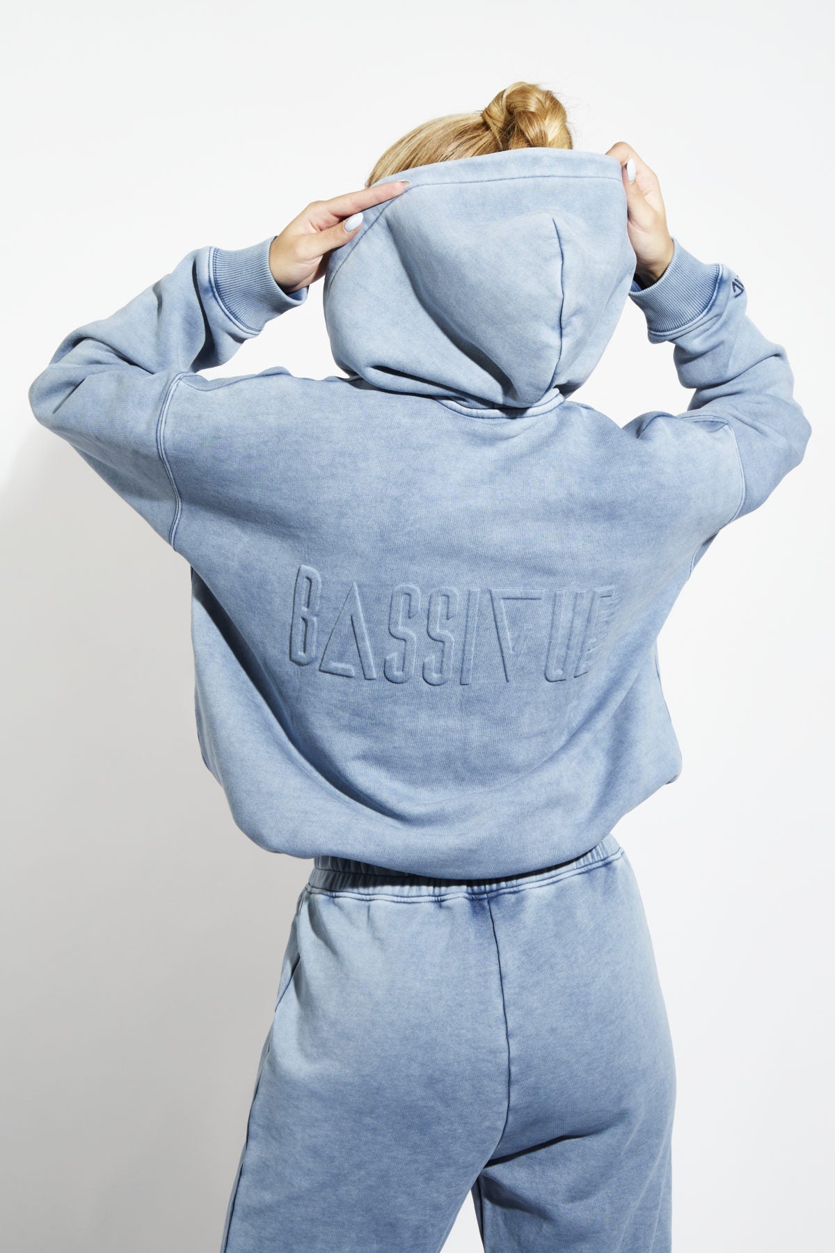 Cotton Zipper Sweatshirt - Hypo Blue