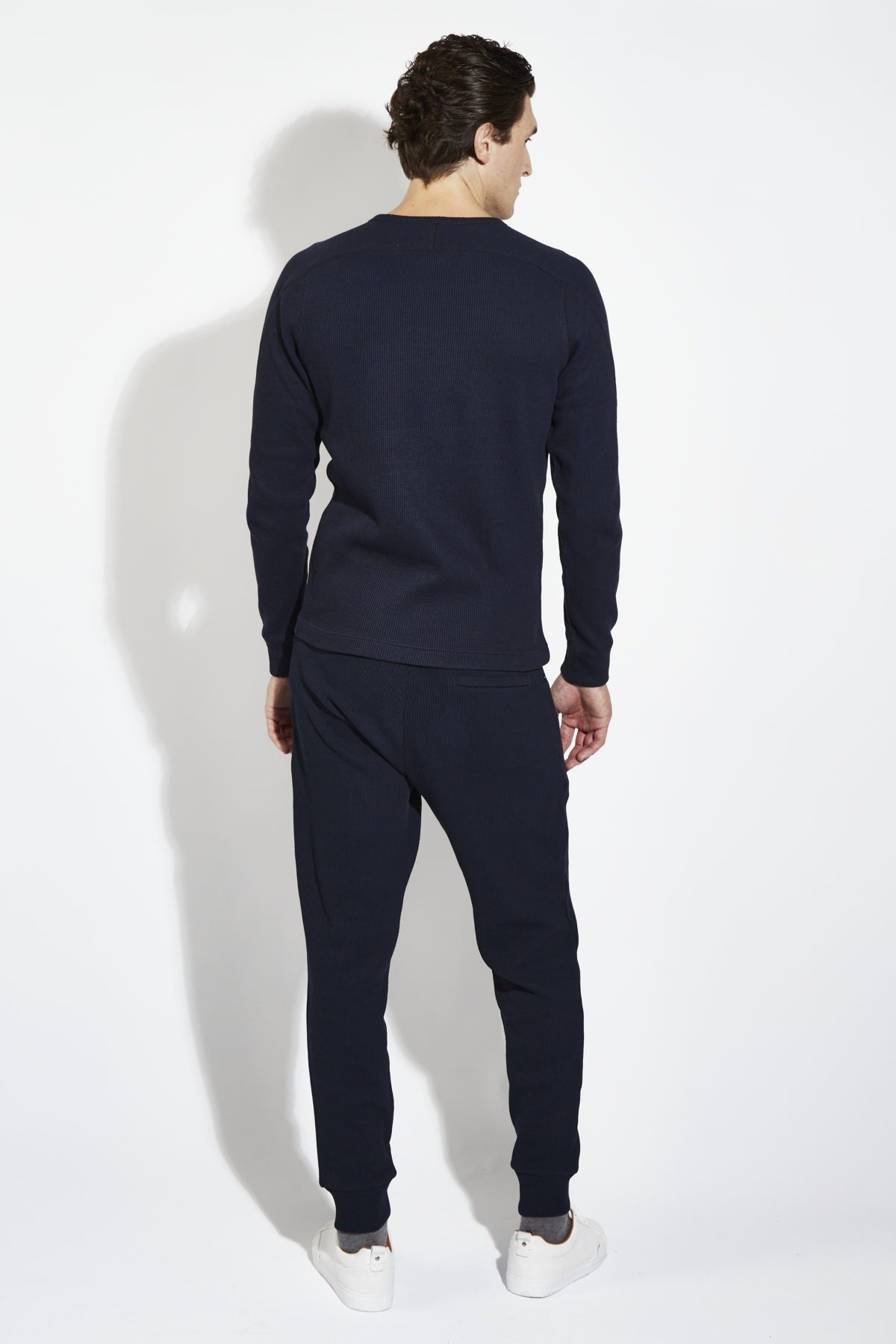 Waffle Sweatpants - Dark Navy