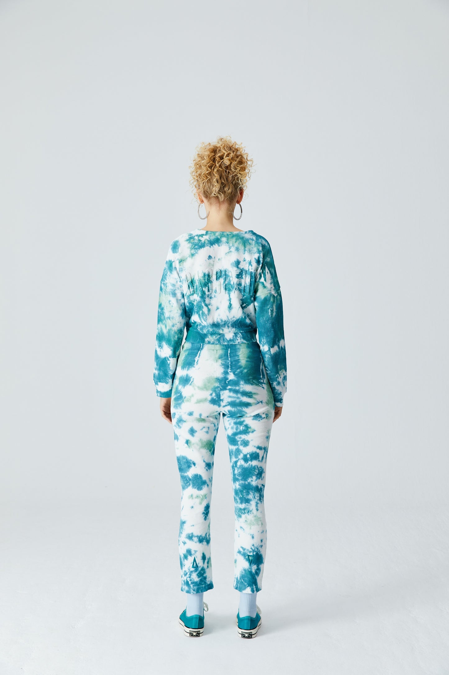 Pin Cigarette Sweatpant - Verdi Green/Cameo Green