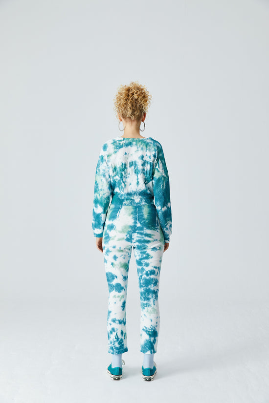 Pin Cigarette Sweatpant - Verdi Green/Cameo Green