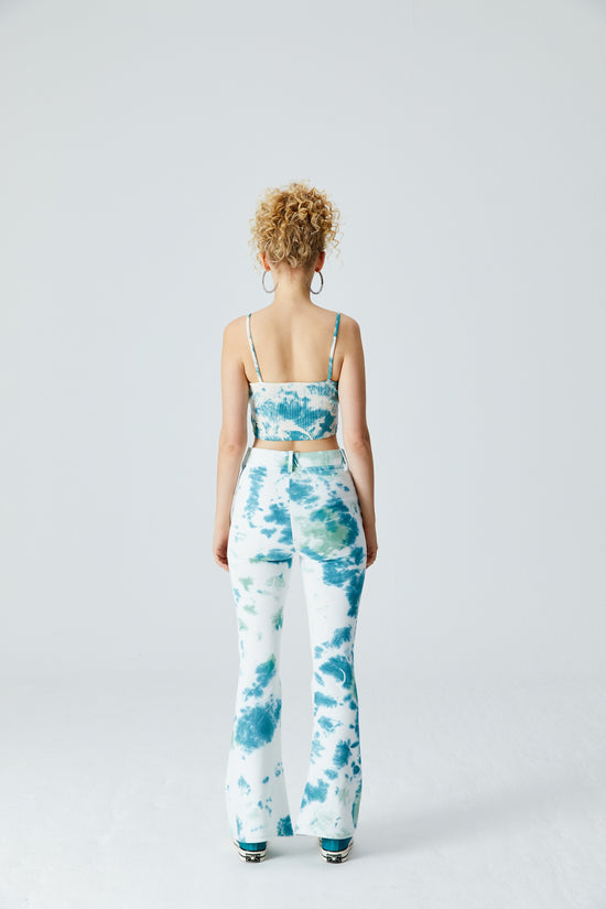 Batik Tank Top - Yeşil/Beyaz