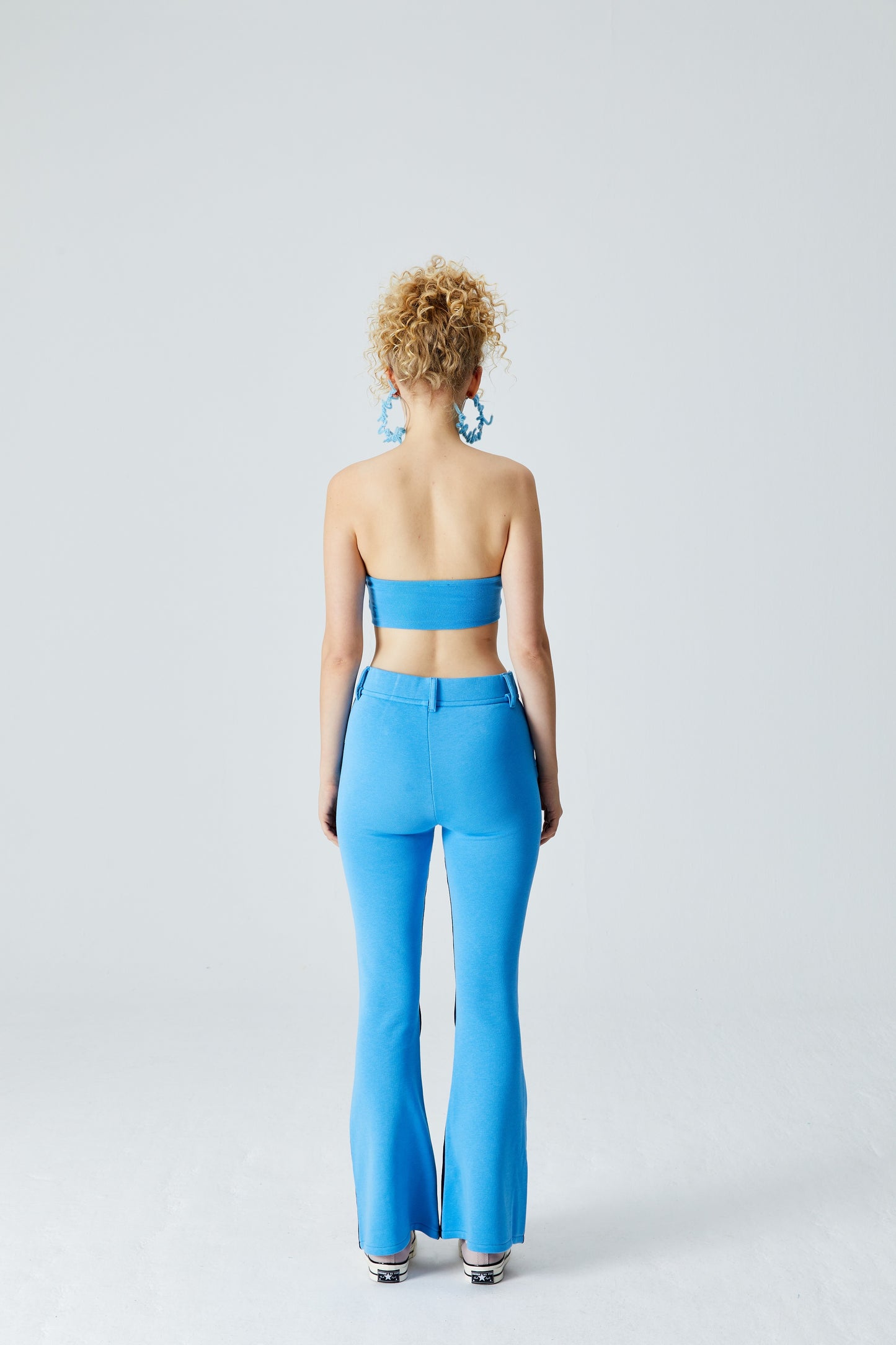 Denim Flare Pantolon - Lacivert/Mavi