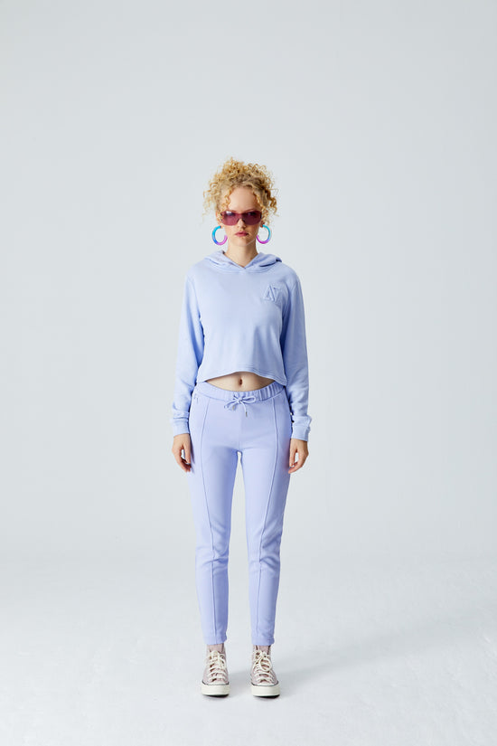 Open Back Hoodie - Lilac