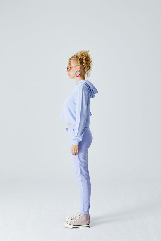 Open Back Hoodie - Lilac