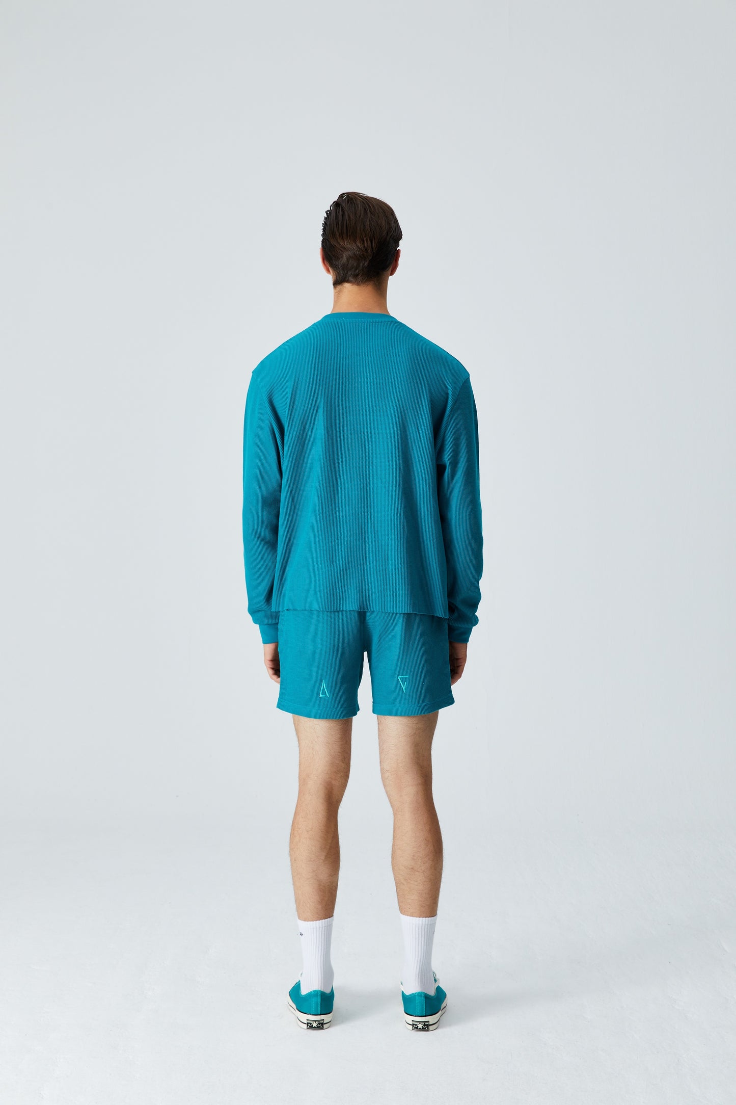 Waffle Crewneck Sweatshirt - Verdi Green