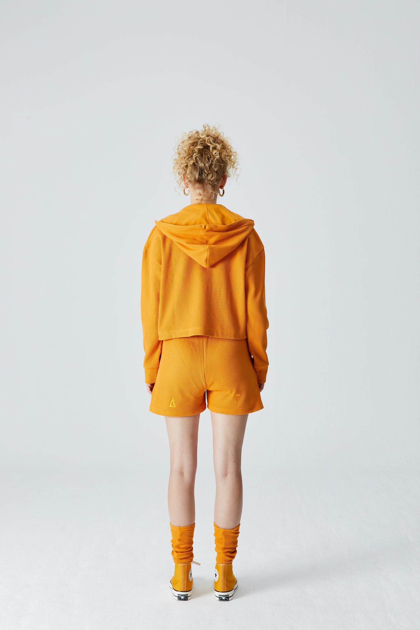 Waffle Zipper Sweatshirt - Sundial