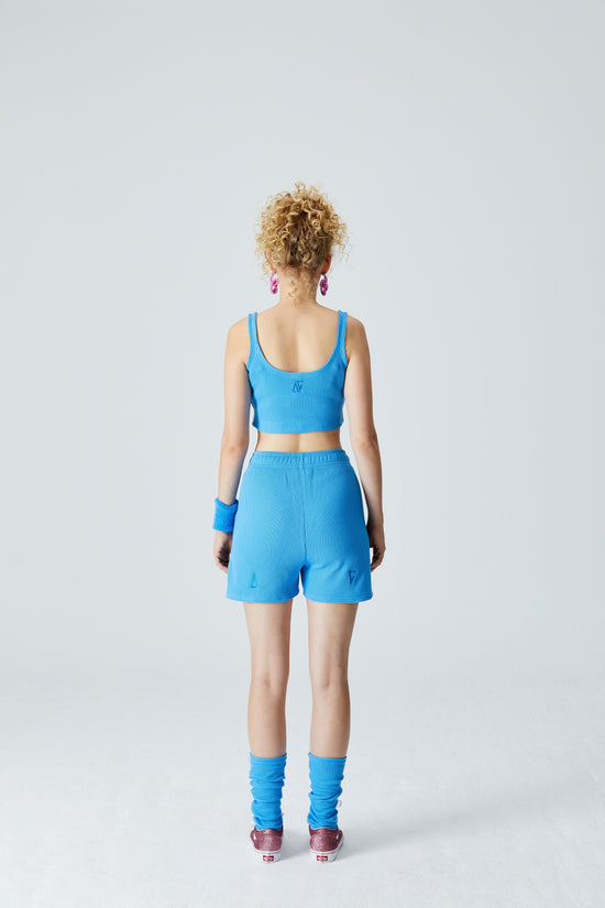 Waffle Shorts - Tranquil Blue