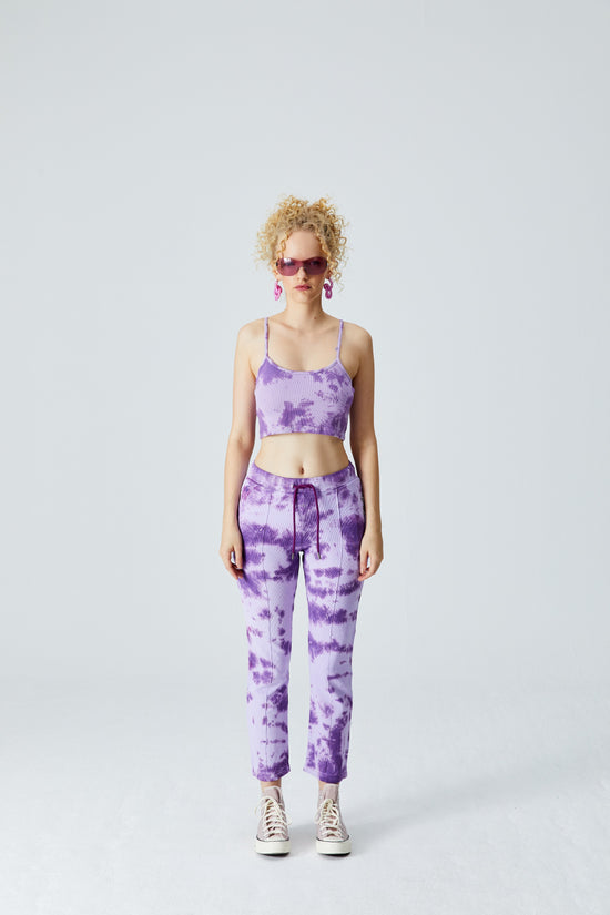 Load image into Gallery viewer, Pin Cigarette Sweatpant - Digital Lavender/Sparkling Grape
