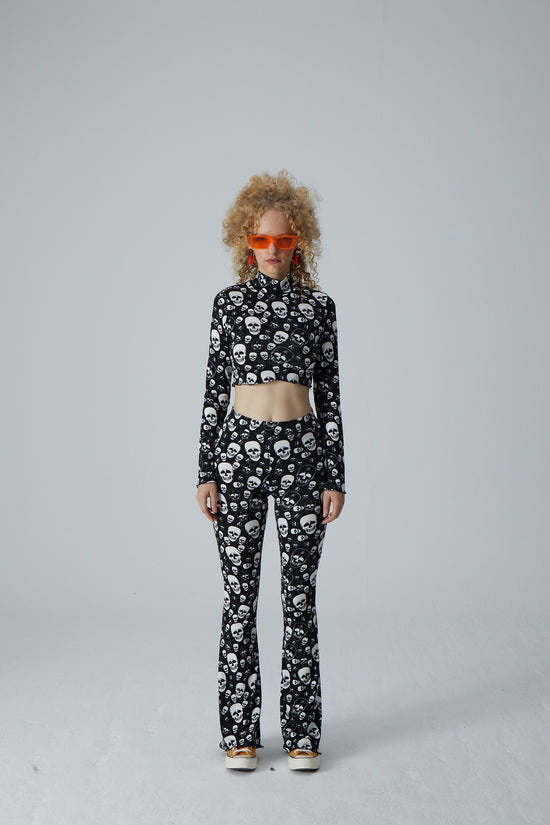 Halloween - Skeleton Flare Pants