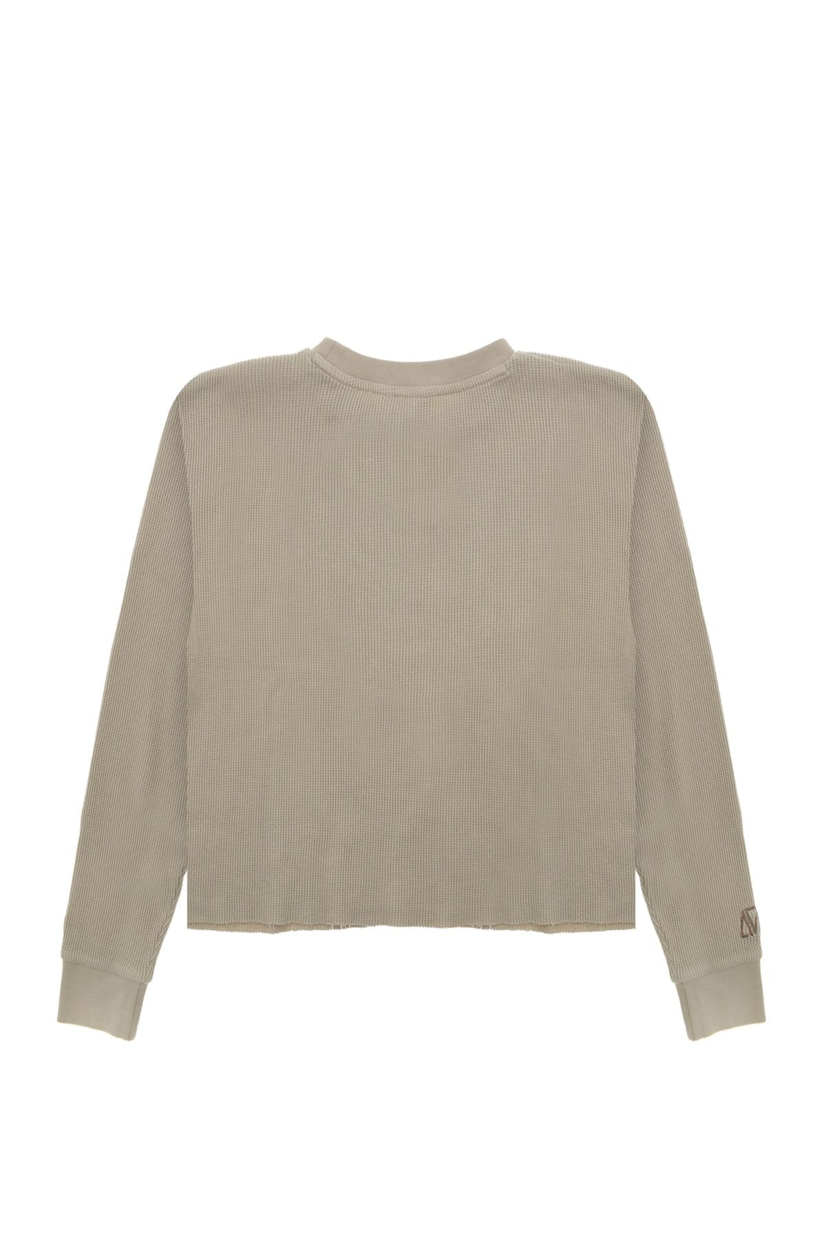 Waffle Crewneck Sweatshirt - Sand