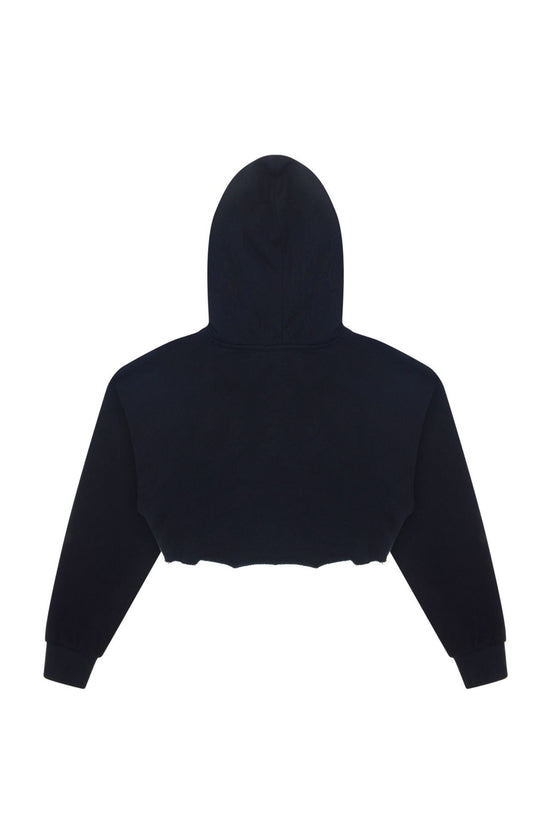 Black Moon Crop Hoodie